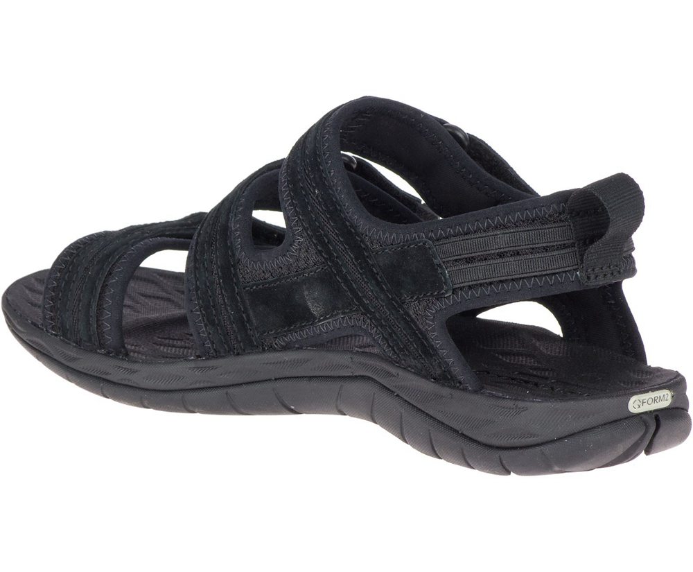 Sandálias Senhora - Merrell Siren 2 Strap - Pretas - RDW512379